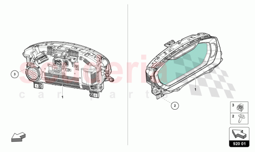 Part Diagram for Lamborghini 4ML920890P