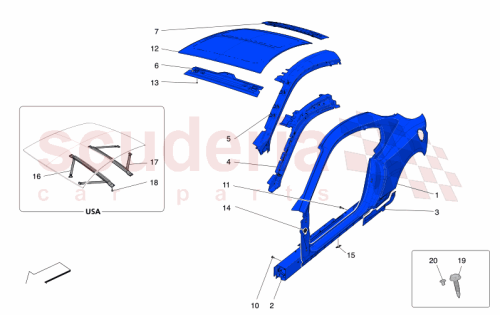 Part Diagram for Maserati 673015461