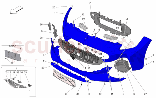Part Diagram for Maserati 670222346