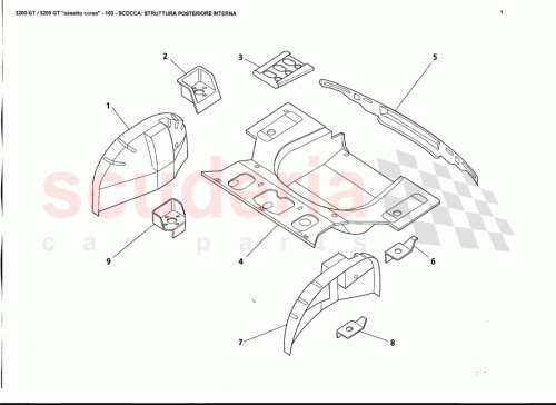 Part Diagram for Maserati 381300191