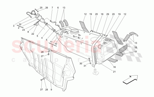 Part Diagram for Maserati 212680