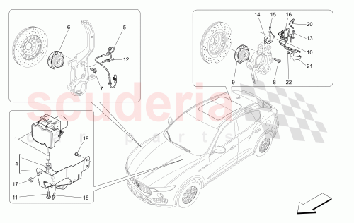 Part Diagram for Maserati 670100247