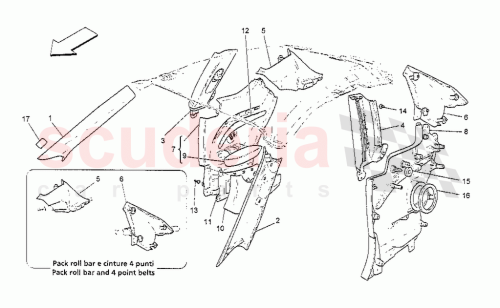Part Diagram for Maserati 980145155