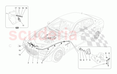 Part Diagram for Maserati 66947400