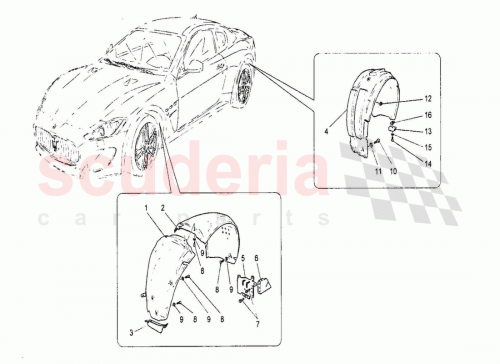Part Diagram for Maserati 68175400