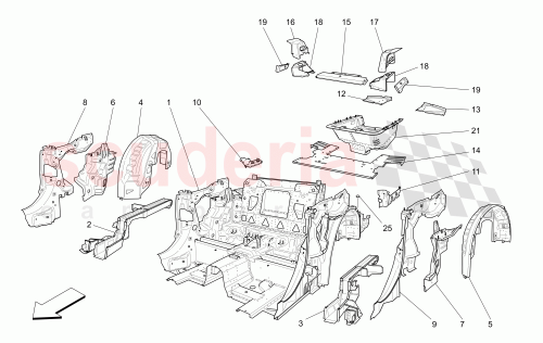 Part Diagram for Maserati 85181300
