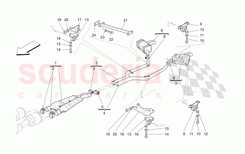 Part Diagram for Maserati 184816