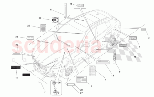 Part Diagram for Maserati 670102982