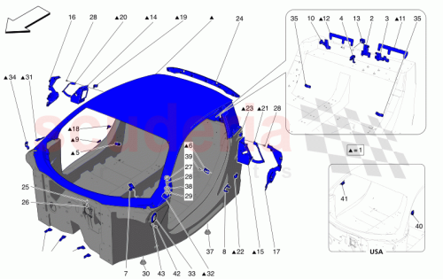 Part Diagram for Maserati 670220250