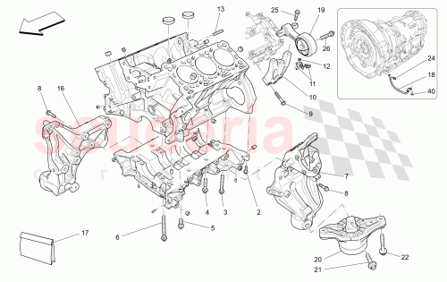 Part Diagram for Maserati 46328132
