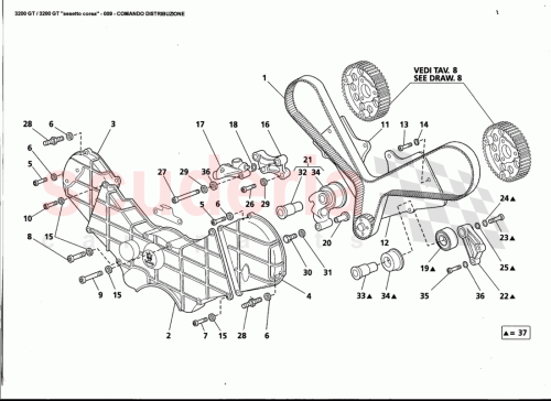 Part Diagram for Maserati 452013301