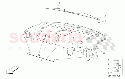 Part Diagram for Maserati 981447419