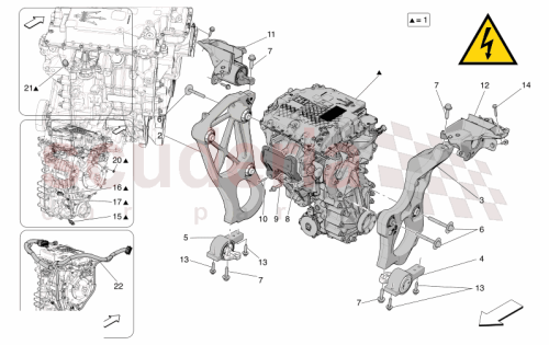 Part Diagram for Maserati 673011589