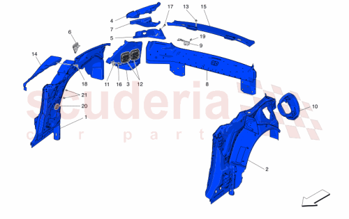Part Diagram for Maserati 673016539