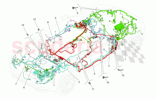 Part Diagram for Maserati 266075
