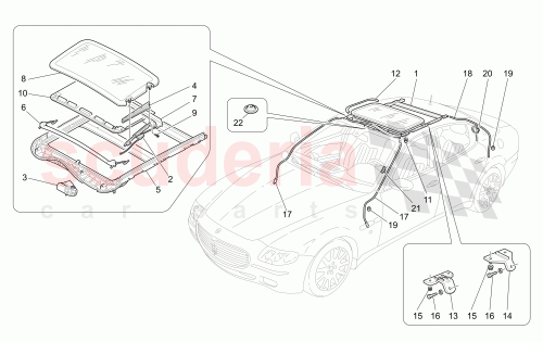 Part Diagram for Maserati 68807000