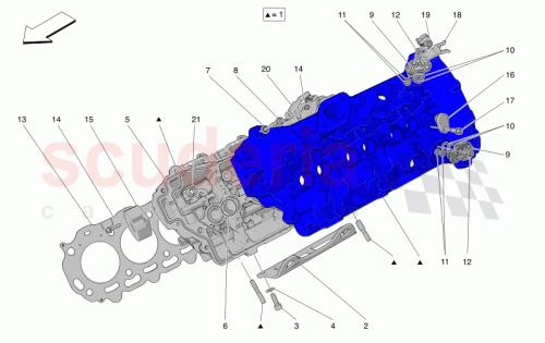 Part Diagram for Maserati 670053366