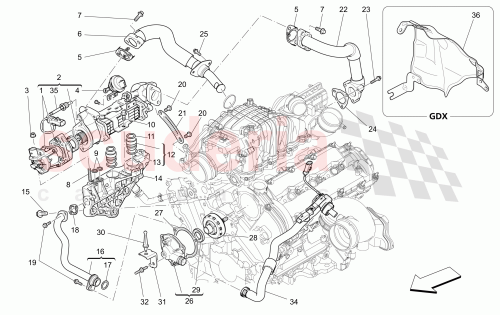 Part Diagram for Maserati 46328288