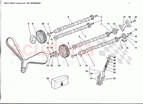 Part Diagram for Maserati 600033312