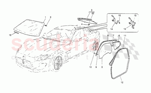 Part Diagram for Maserati 68240500