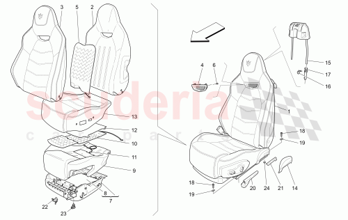 Part Diagram for Maserati 958382828