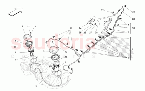 Part Diagram for Maserati 670103707