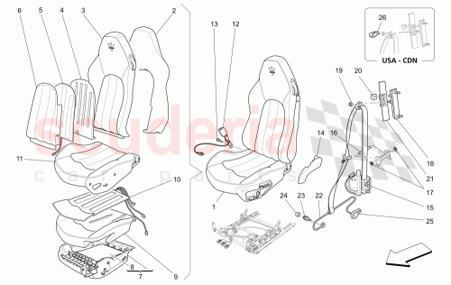 Part Diagram for Maserati 984702000