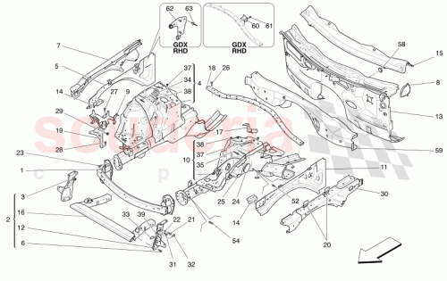 Part Diagram for Maserati 670106490