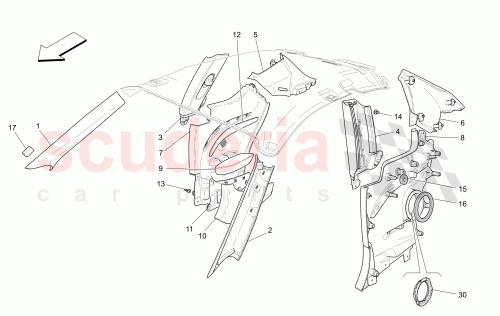 Part Diagram for Maserati 89373329