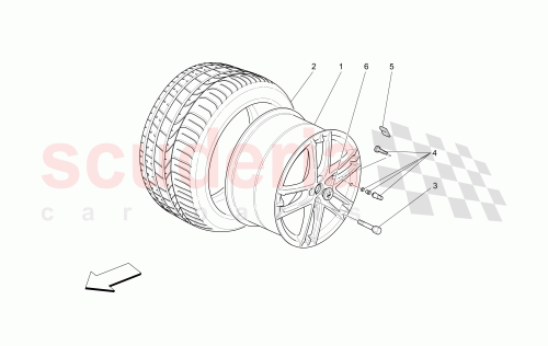 Part Diagram for Maserati 83078514
