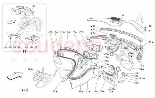 Part Diagram for Maserati 67698613