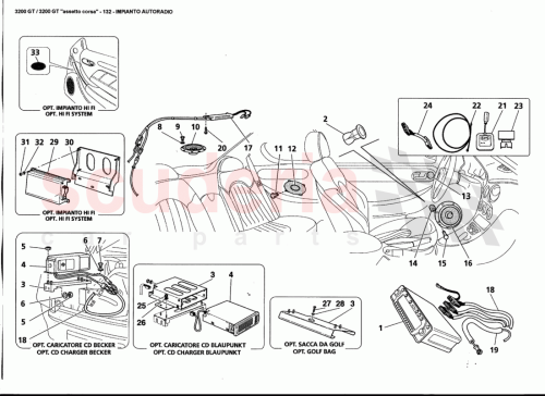 Part Diagram for Maserati 383500112