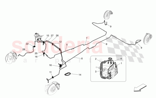 Part Diagram for Maserati 675001620