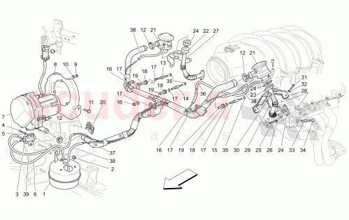 Part Diagram for Maserati 224508