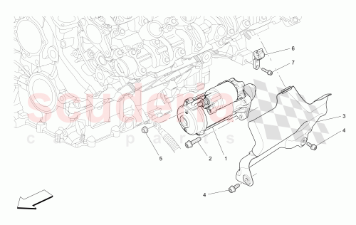 Part Diagram for Maserati 283444