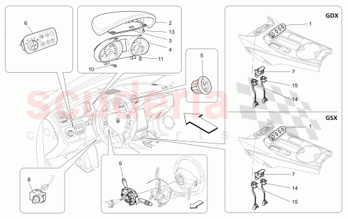 Part Diagram for Maserati 350632