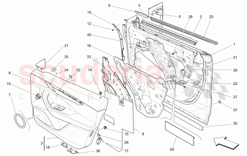 Part Diagram for Maserati 670047476