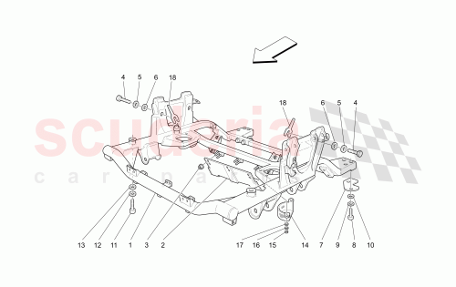 Part Diagram for Maserati 12620774