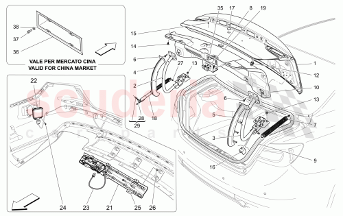 Part Diagram for Maserati 670033070