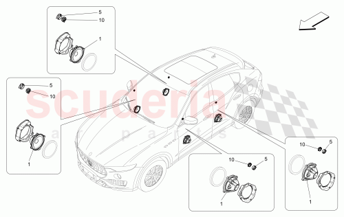 Part Diagram for Maserati 670033156
