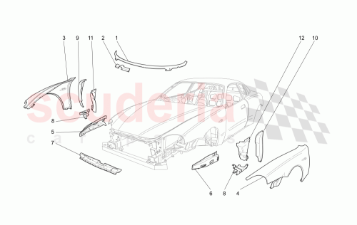 Part Diagram for Maserati 67956500