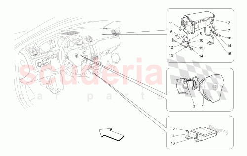 Part Diagram for Maserati 304784