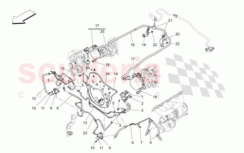 Part Diagram for Maserati 295314