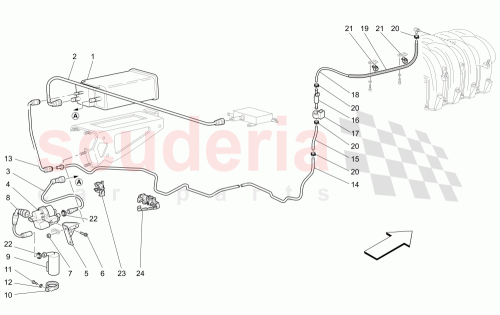 Part Diagram for Maserati 174623