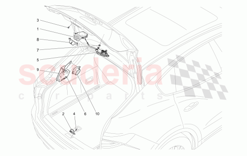 Part Diagram for Maserati 670300541