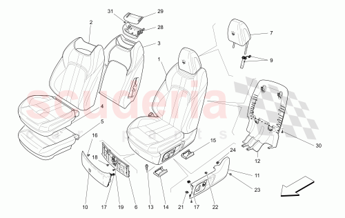 Part Diagram for Maserati 673006299