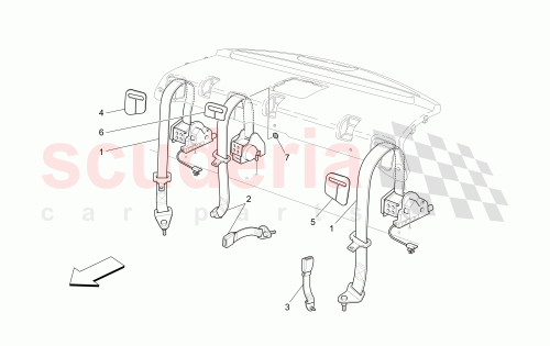Part Diagram for Maserati 67203400