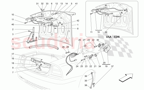 Part Diagram for Maserati 382500554