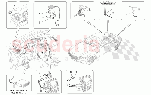 Part Diagram for Maserati 209145