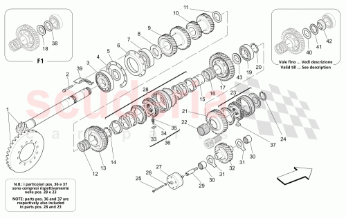 Part Diagram for Maserati 199534